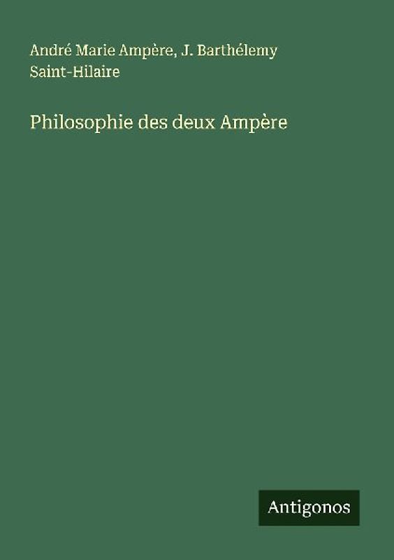 Philosophie des deux Ampère