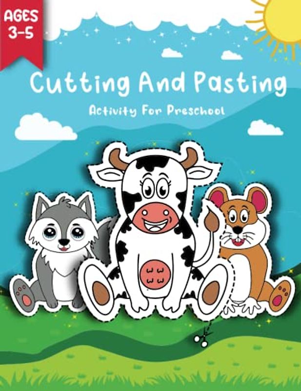 cutting and pasting activity for preschool: learn to cut with scissors activities|cut and paste preschool worksheets|cutting and paste worksheets