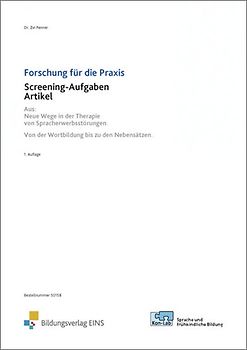 KonLab Pädagogisches Begleitmaterial / Screeningbogen 3 "Grammatik"