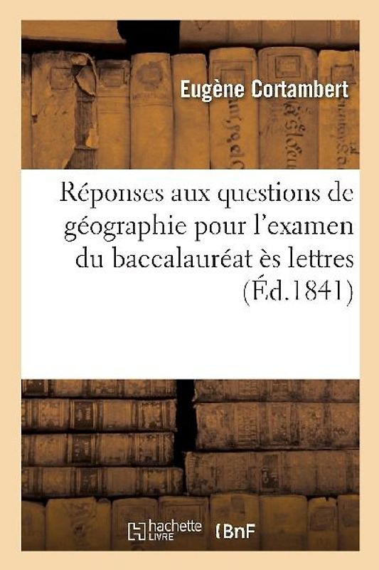 Réponses aux questions de géographie
