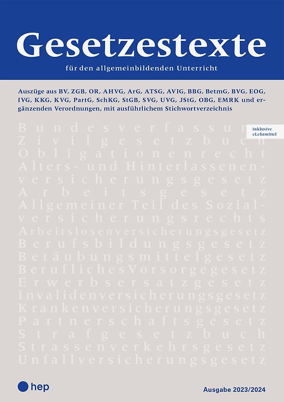Gesetzestexte 2024/2025 (Print inkl. digitaler Ausgabe)