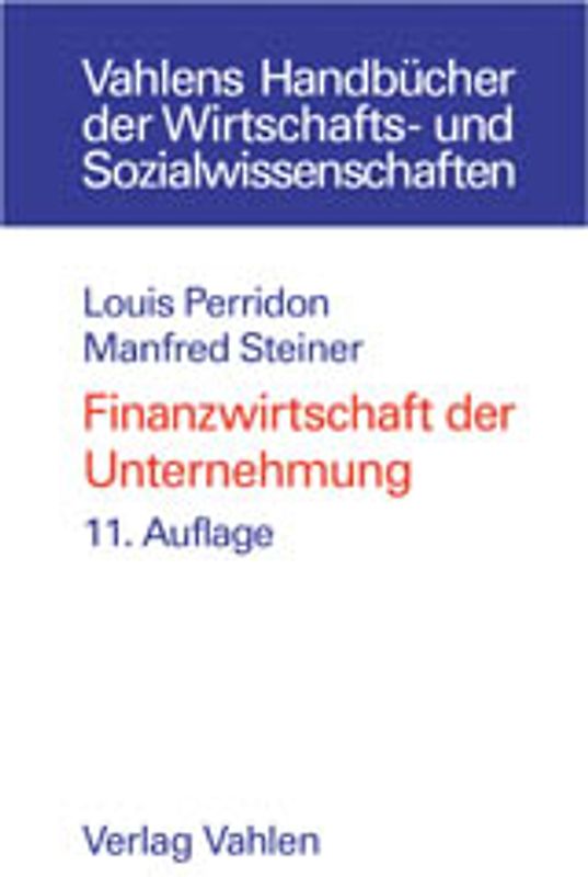 Finanzwirtschaft der Unternehmung