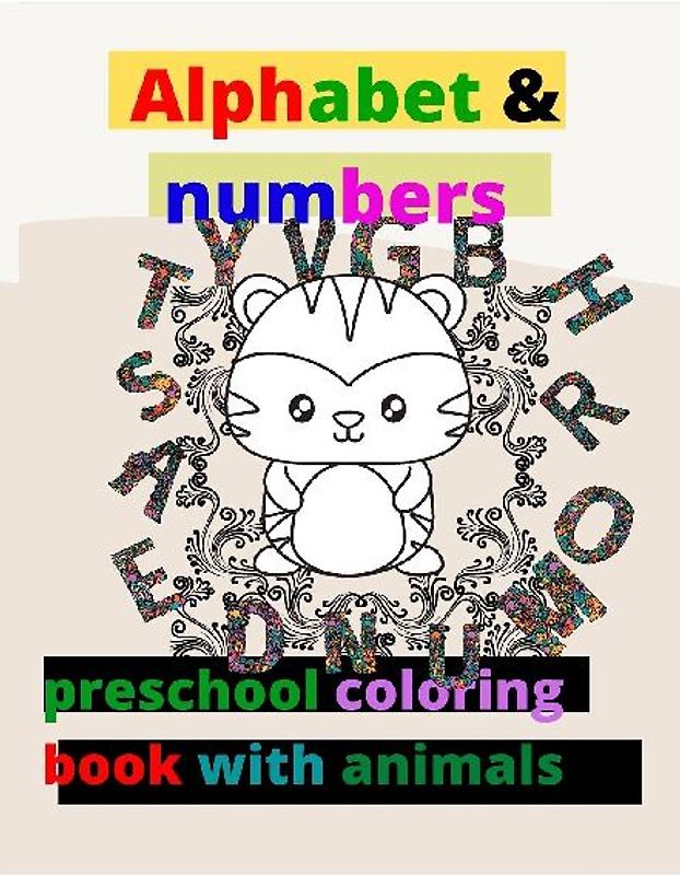alphabet with colouring animals