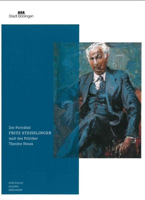Der Porträtist FRITZ STEISSLINGER malt den Politiker Theodor Heuss