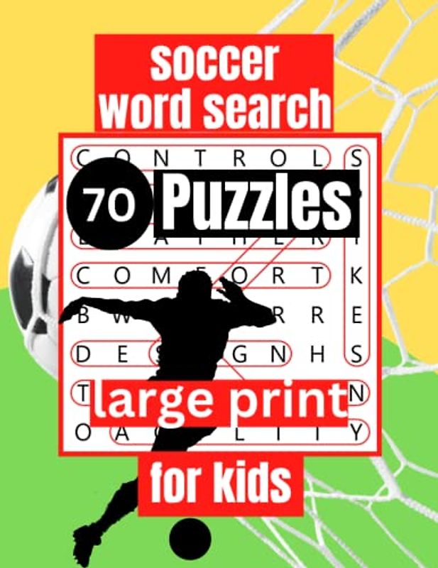 soccer word search for kids: Score Big Fun with Soccer Word Search Puzzles for Kids Hours of Entertainment and Learning -Soccer Brain Teasers-Soccer Learning Fun-Soccer Vocabulary Builder