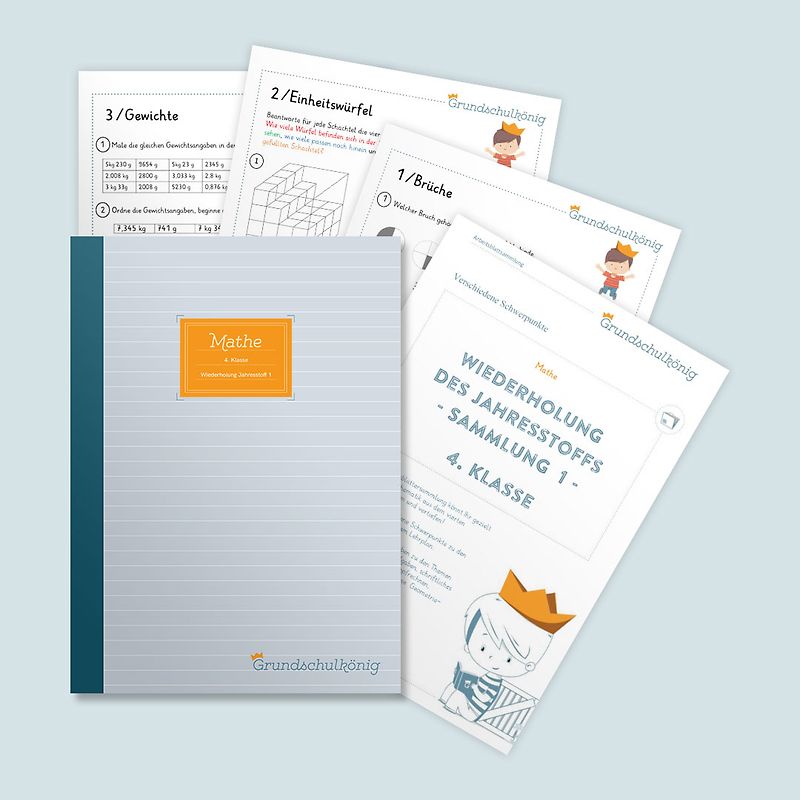 Grundschule - Mathe, 4. Klasse: Wiederholung des Jahresstoffs - Teil 1