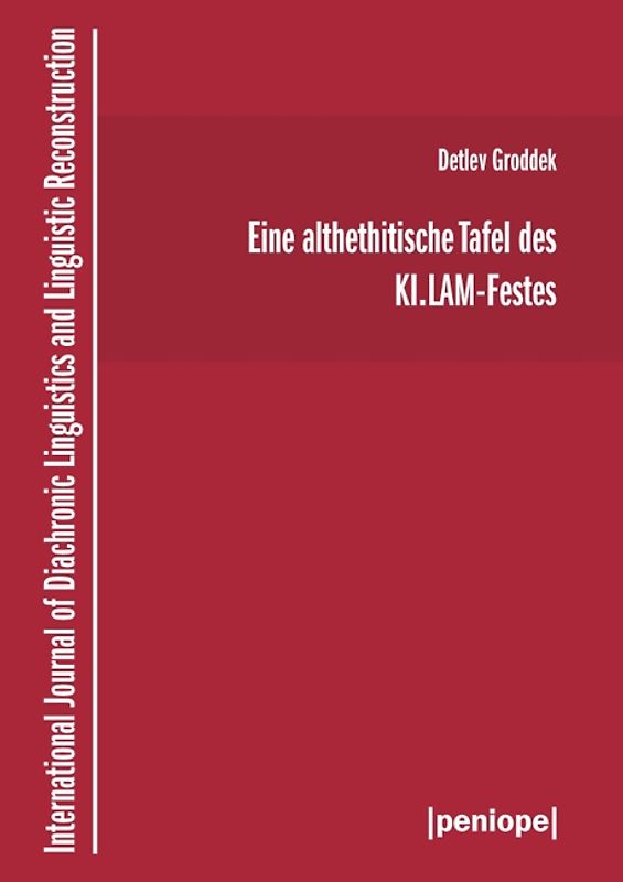 Eine althethitische Tafel des KI.LAM-Festes