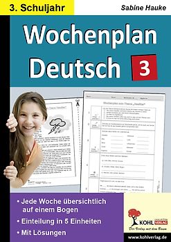 Wochenplan Deutsch / Klasse 3