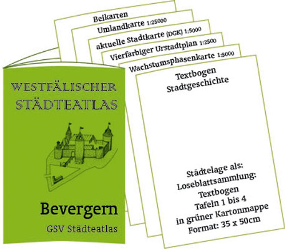 Stadtmappe Bevergern - Westfälischer Städteatlas