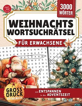 Weihnachts-Wortsuchrätsel für Erwachsene
