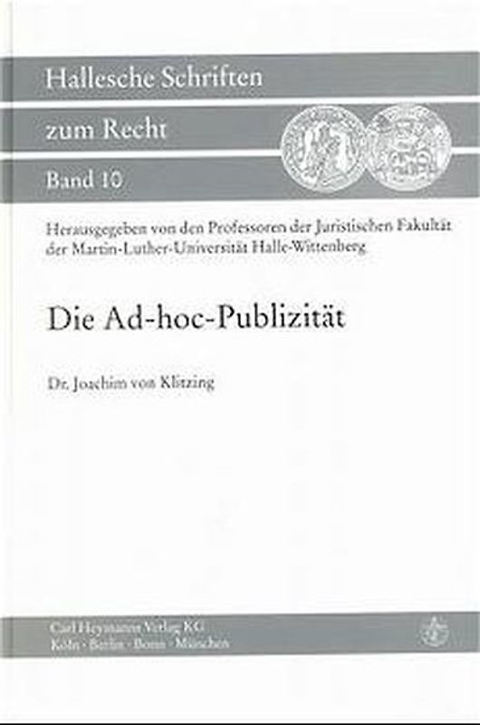 Die Ad-hoc-Publizität