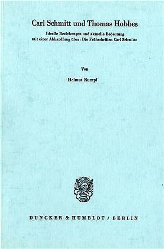 Carl Schmitt und Thomas Hobbes.