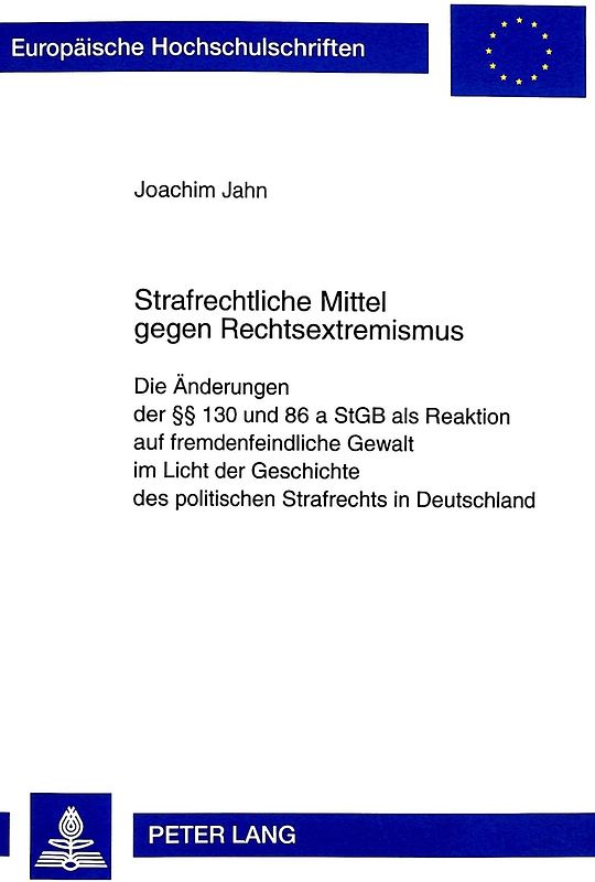 Strafrechtliche Mittel gegen Rechtsextremismus