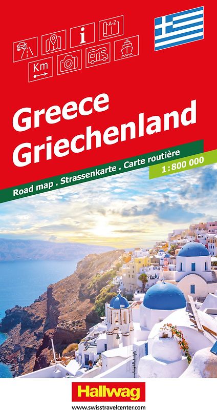 Hallwag Strassenkarte Griechenland 1:800.000