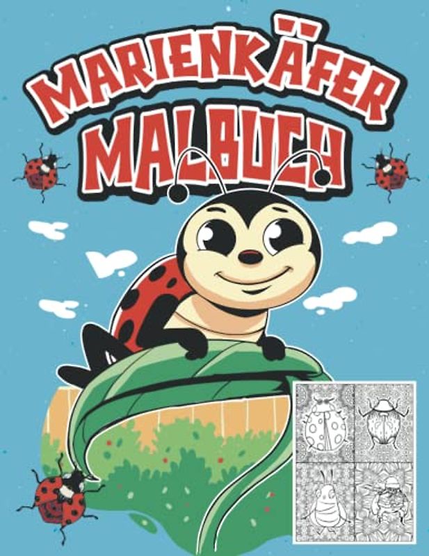 Marienkäfer Malbuch: Marienkäfer Buch mit Mandalas