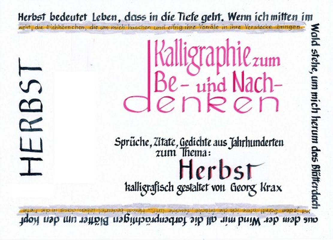 Kalligraphie / Herbst 1