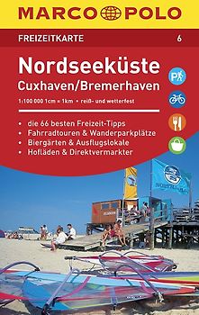 MARCO POLO Freizeitkarte 6 Nordseeküste, Cuxhaven, Bremerhaven 1:110.000