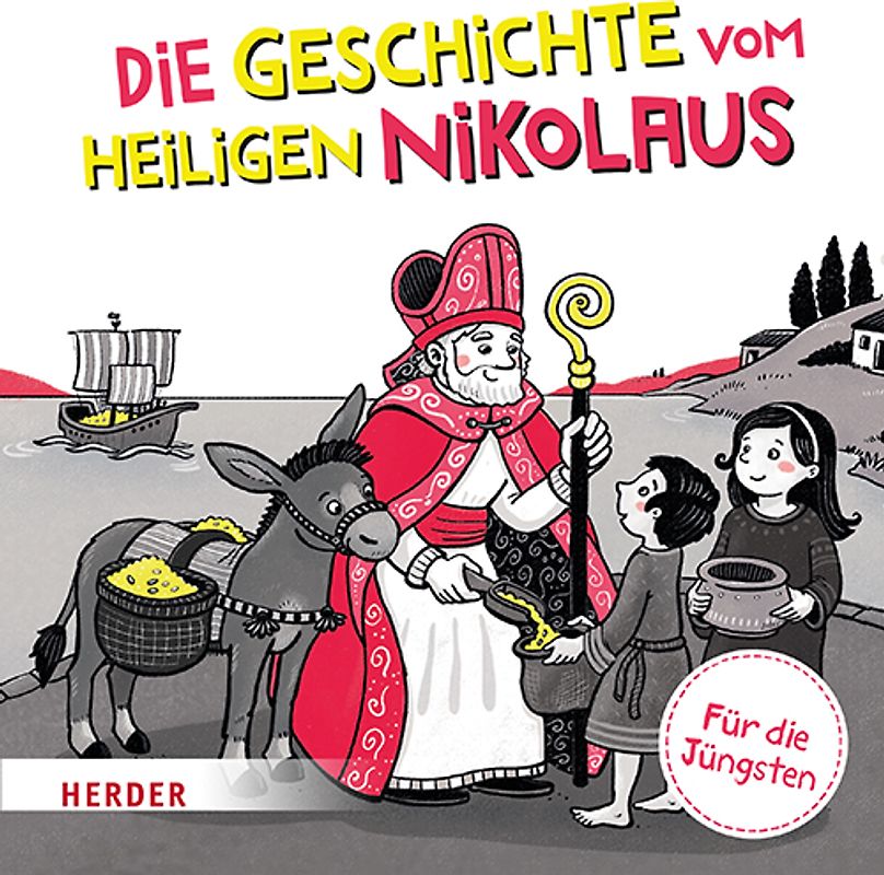 Die Geschichte vom heiligen Nikolaus Kontrastbuch (Pappbilderbuch)