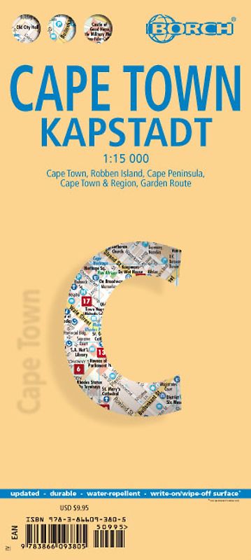 Cape Town, Kapstadt, Borch Map