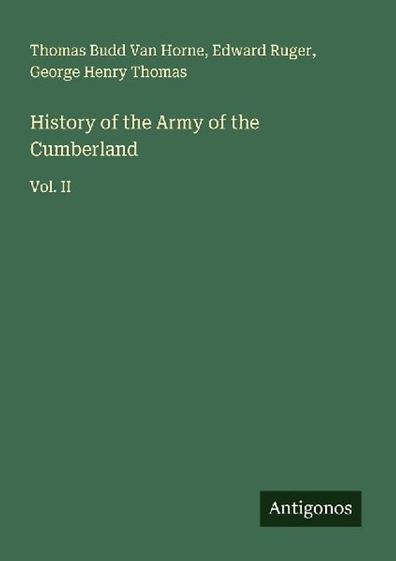 History of the Army of the Cumberland