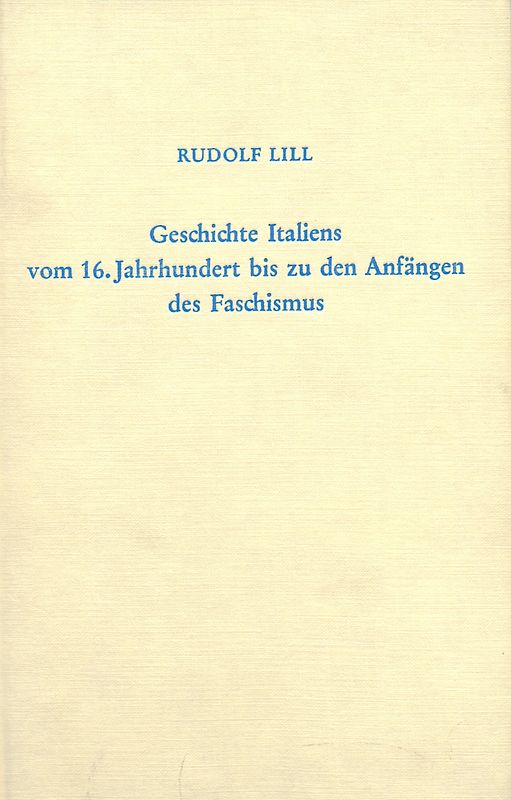 Geschichte Italiens in der Neuzeit