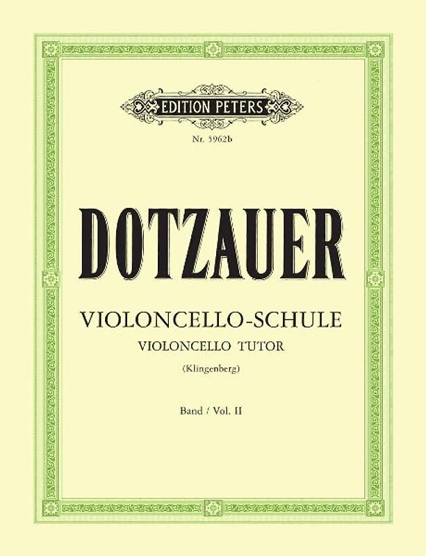 DOTZAUER - Method Vol.2 para Violoncello (Klingenberg) - DOTZAUER