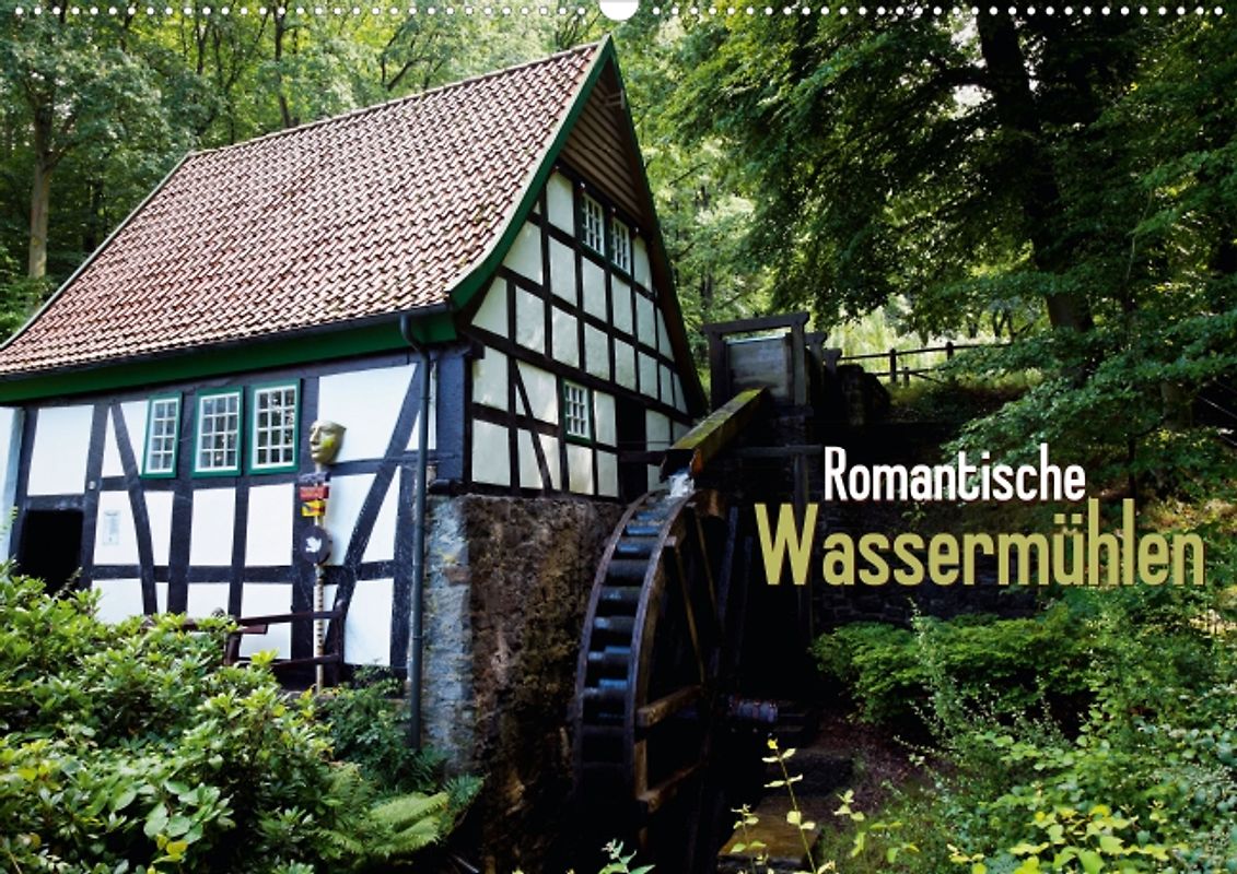 Romantische Wassermühlen (Posterbuch DIN A4 quer)