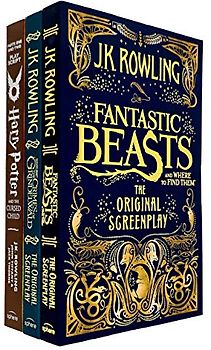 J.K. Rowling Collection 3 Books Set (Fantastic Beasts and Where to Find Them, The Crimes of Grindelwald, Harry Potter and the Cursed Child - Parts One and Two)