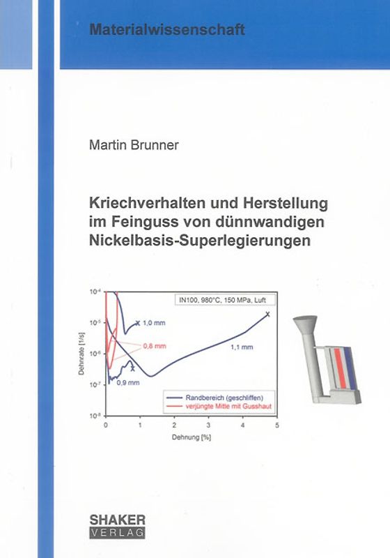 Kriechverhalten und Herstellung im Feinguss von dünnwandigen Nickelbasis-Superlegierungen