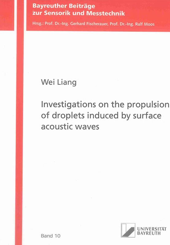 Investigations on the propulsion of droplets induced by surface acoustic waves