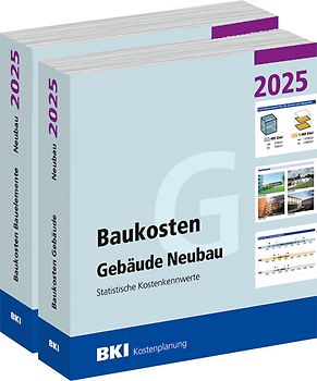 BKI Baukosten Gebäude + Bauelemente Neubau 2025 - Kombi Teil 1-2
