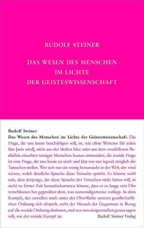 Das Wesen des Menschen im Lichte der Geisteswissenschaft
