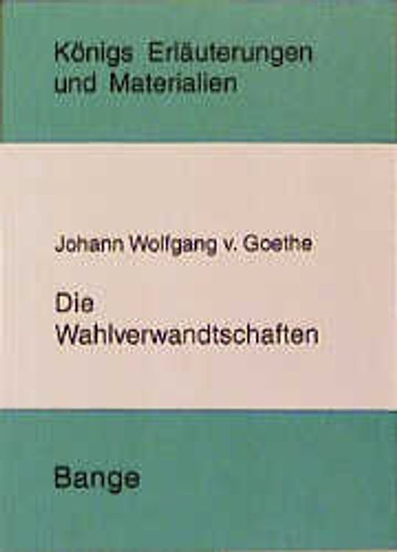 Wahlverwandtschaften