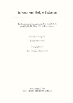 In honorem Holger Pedersen