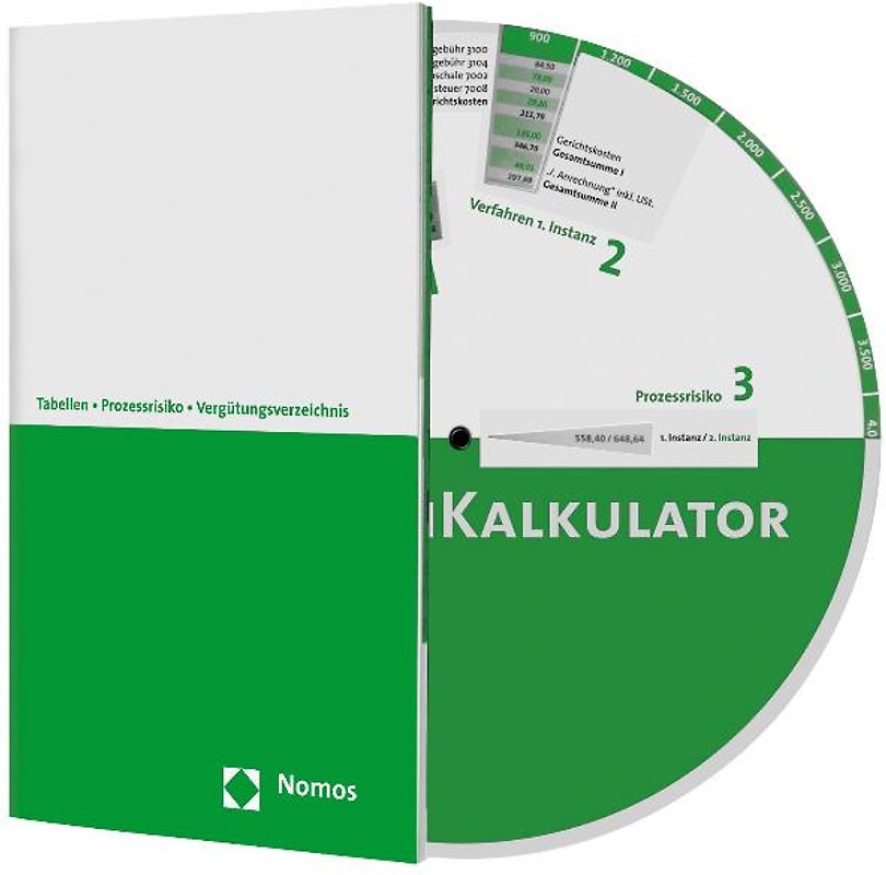 Gebührenkalkulator. Umfassendes Tabellenbuch mit Vergütungsverzeichnis und Gebührenrad