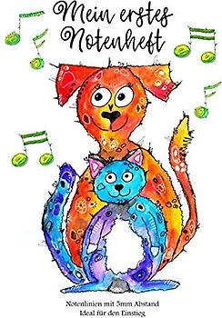 Mein erstes Notenheft: Notenlinien mit 5mm Abstand Ideal für den Einstieg