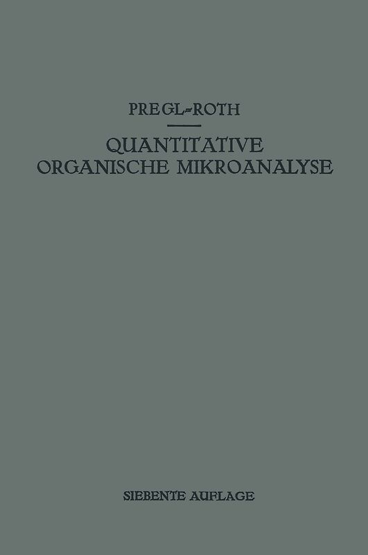 Quantitative Organische Mikroanalyse