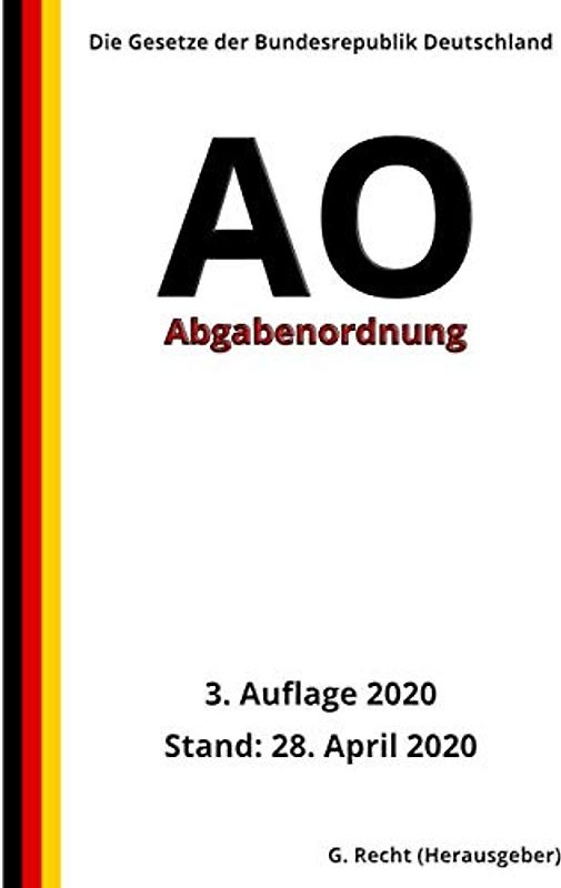 Abgabenordnung (AO), 3. Auflage 2020