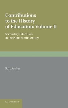 Contributions to the History of Education