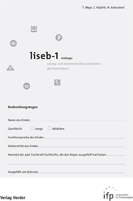 liseb-1 Anfänger. Literacy- und Sprachentwicklung beobachten (bei Kleinkindern)
