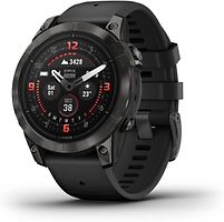 Garmin Epix Pro (Gen 2) 47 mm noir/gris carbone Titan DLC avec bracelet en silicone gris [Wi-Fi, Sapphire Edition]