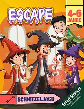 Escape Schnitzeljagd Hexen Zauberer Kindergeburtstag 4-6 Jahre: Besiegt die Bösewichte, entkommt dem Haus der Rätsel, entschlüsselt den geheimen Brief und findet den Schatz! (Bravo Schatzsuche)