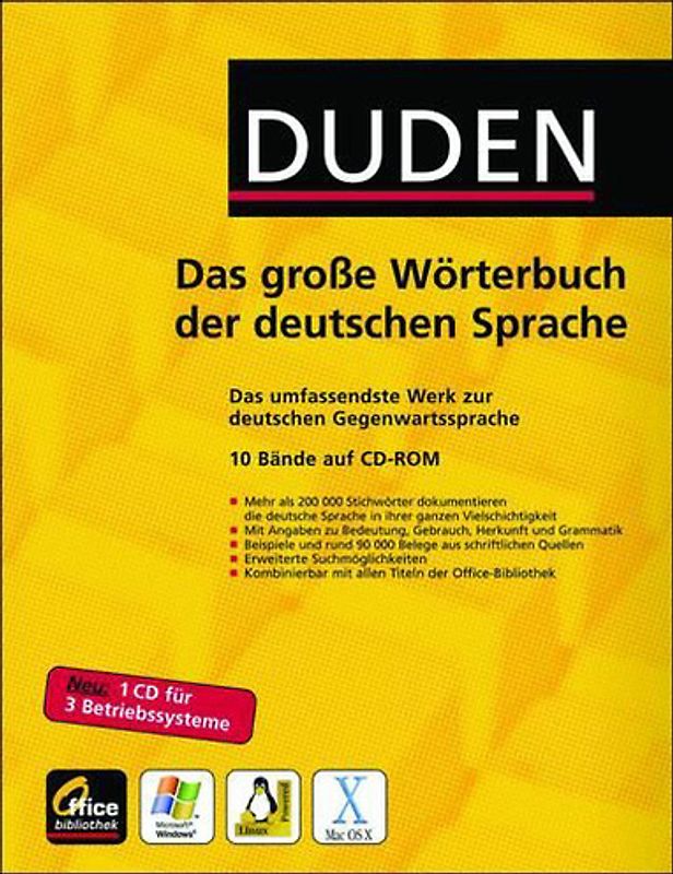 DUDEN: Das große Wörterbuch der deutschen Sprache MacOS