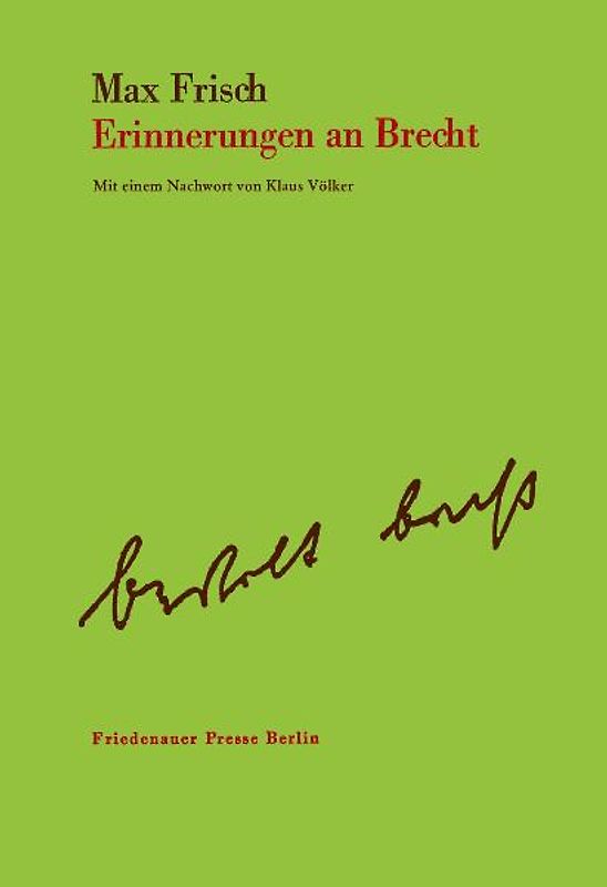 Erinnerungen an Brecht