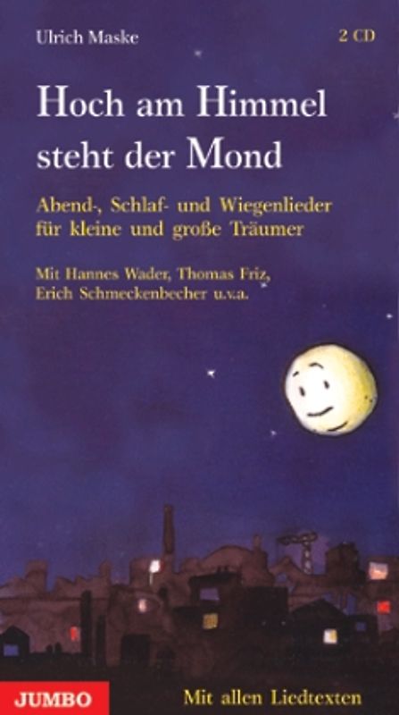 Hoch am Himmel steht der Mond