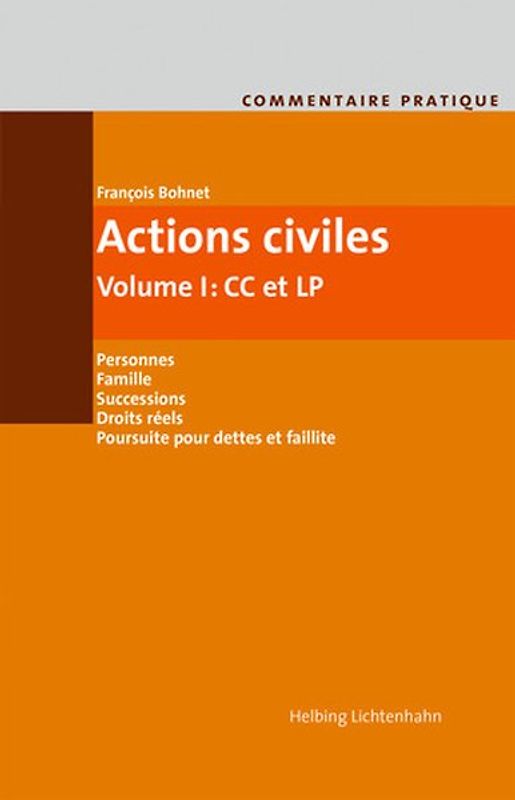 Commentaire pratique Actions civiles
