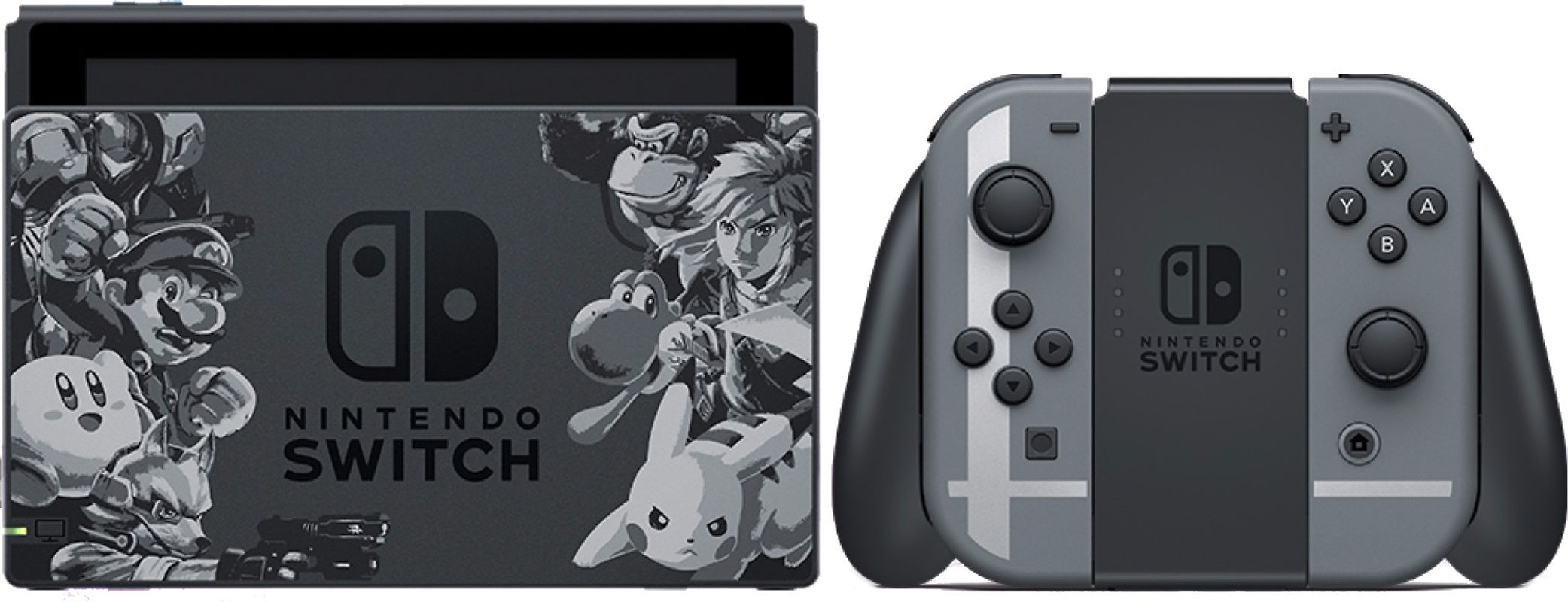 Nintendo Switch 32 GB [Super Smash Bros. Ultimate Edition incluye mando gris, sin juego]