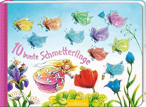 10 bunte Schmetterlinge