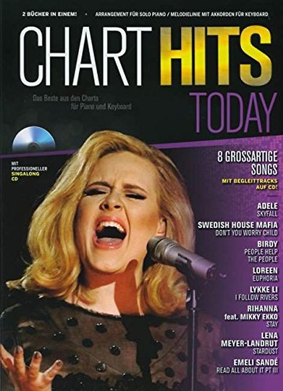 Chart Hits Today - Das Beste Aus Den Charts Für Piano Und Keyboard (Volume 2) (Buch & CD)
