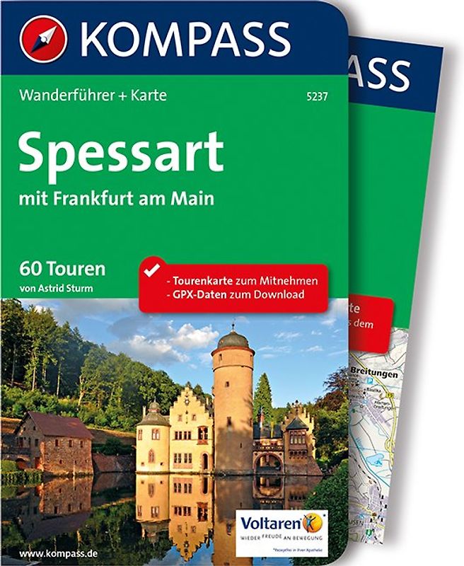 KOMPASS Wanderführer Spessart mit Frankfurt am Main